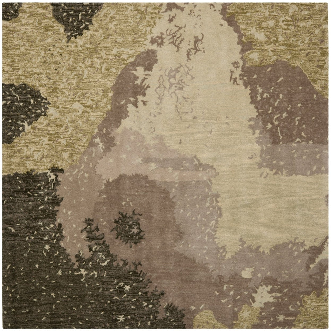 SAFAVIEH Soho Collection SOH706A Handmade Sage/Multi Rug Image 5