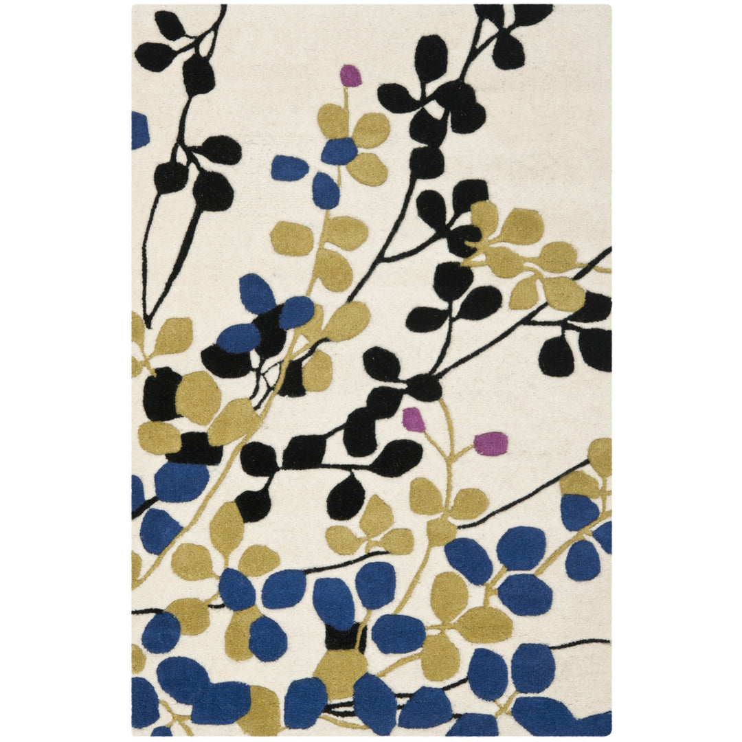 SAFAVIEH Soho SOH710A Handmade Ivory / Multi Rug Image 6