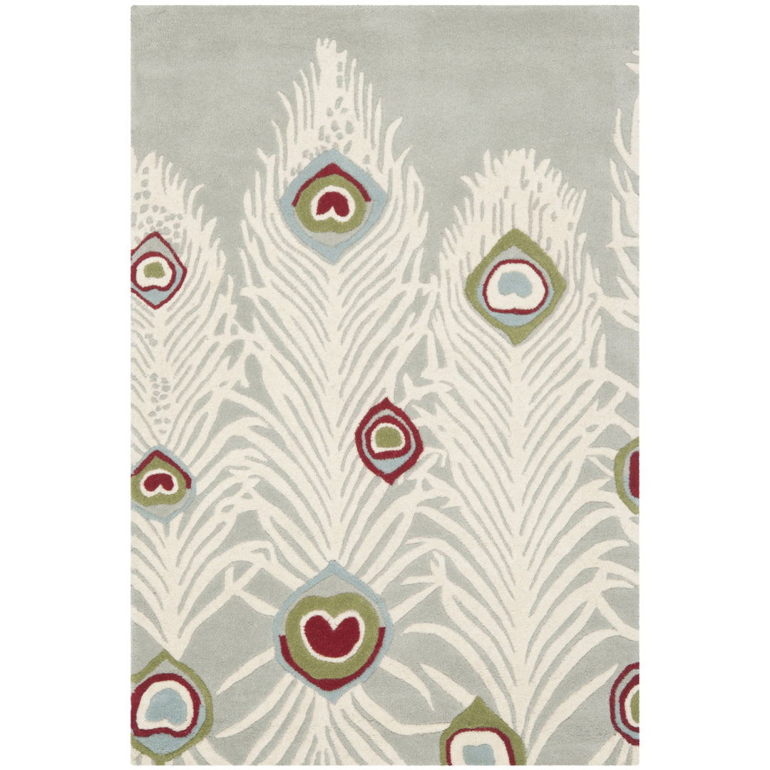 SAFAVIEH Soho Collection SOH709B Handmade Grey/Ivory Rug Image 7