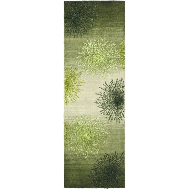 SAFAVIEH Soho SOH712G Handmade Green / Multi Rug Image 1