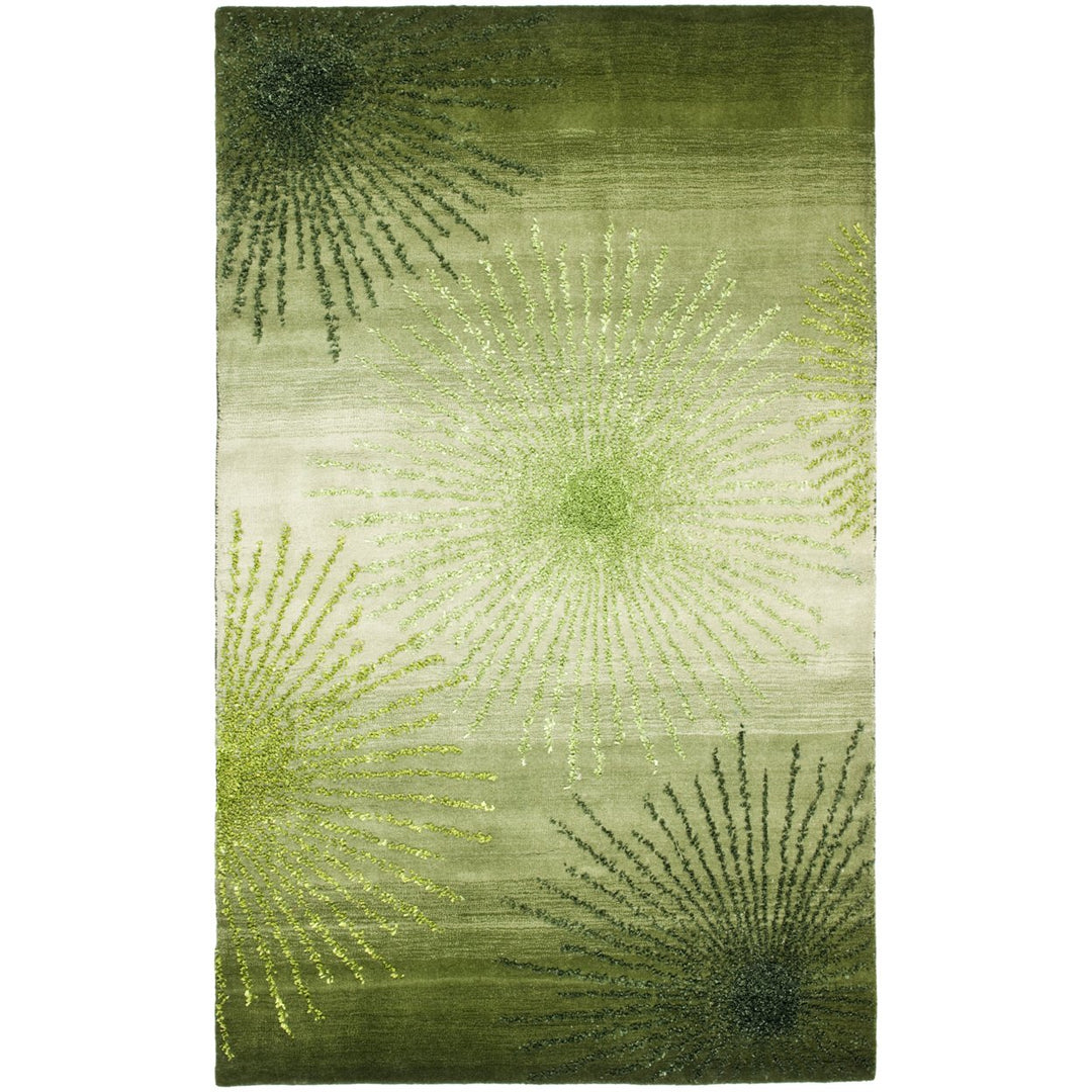 SAFAVIEH Soho SOH712G Handmade Green / Multi Rug Image 9