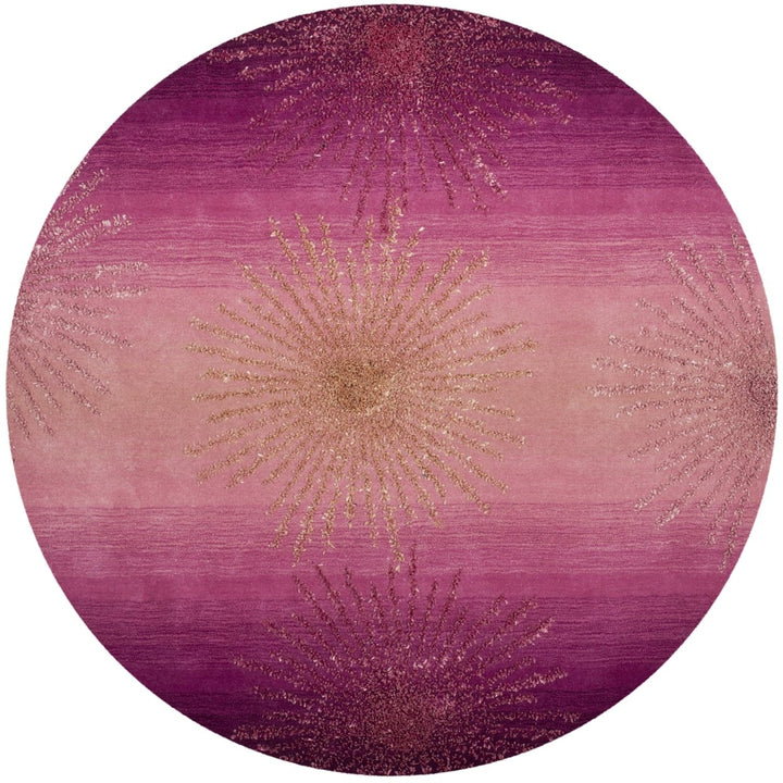 SAFAVIEH Soho Collection SOH712N Handmade Pink Rug Image 1