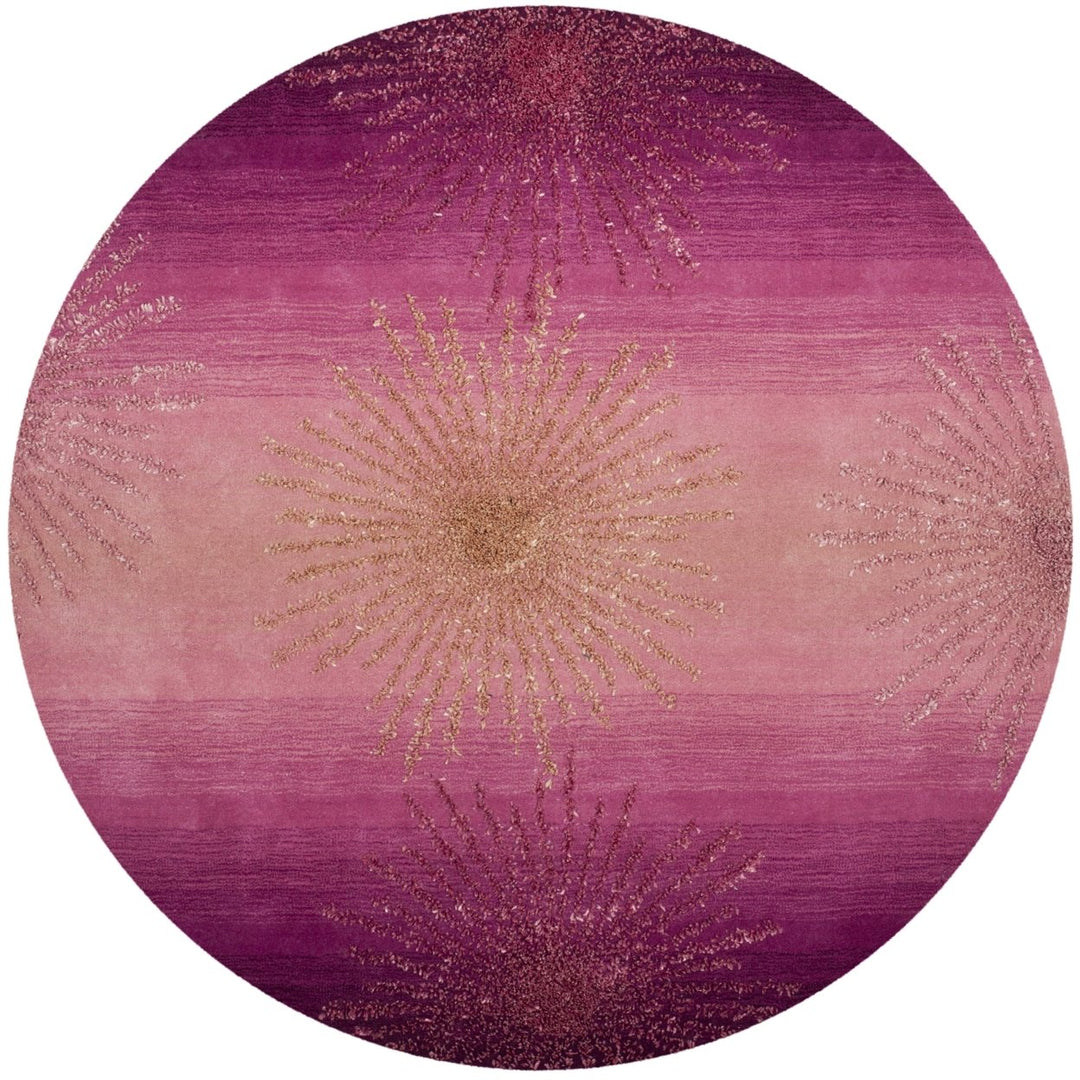 SAFAVIEH Soho Collection SOH712N Handmade Pink Rug Image 1