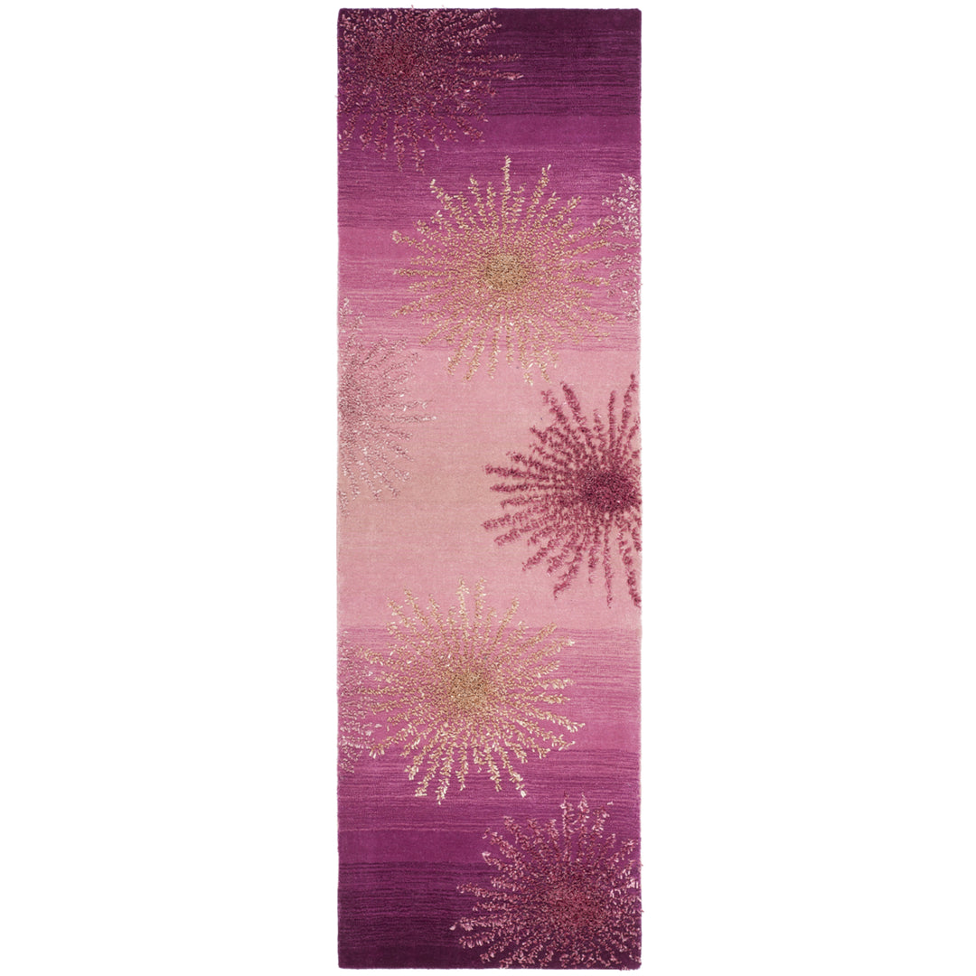 SAFAVIEH Soho Collection SOH712N Handmade Pink Rug Image 5