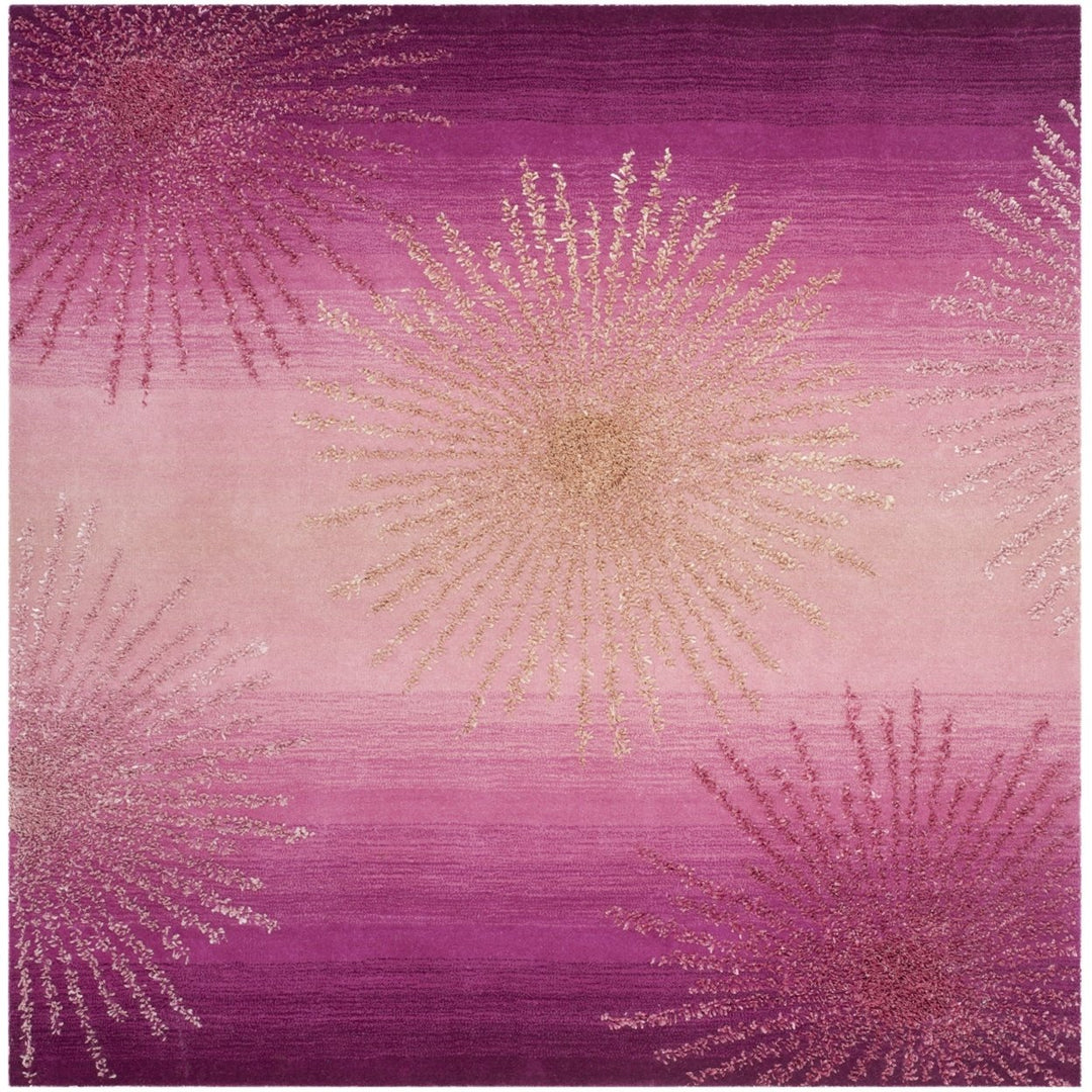 SAFAVIEH Soho Collection SOH712N Handmade Pink Rug Image 1