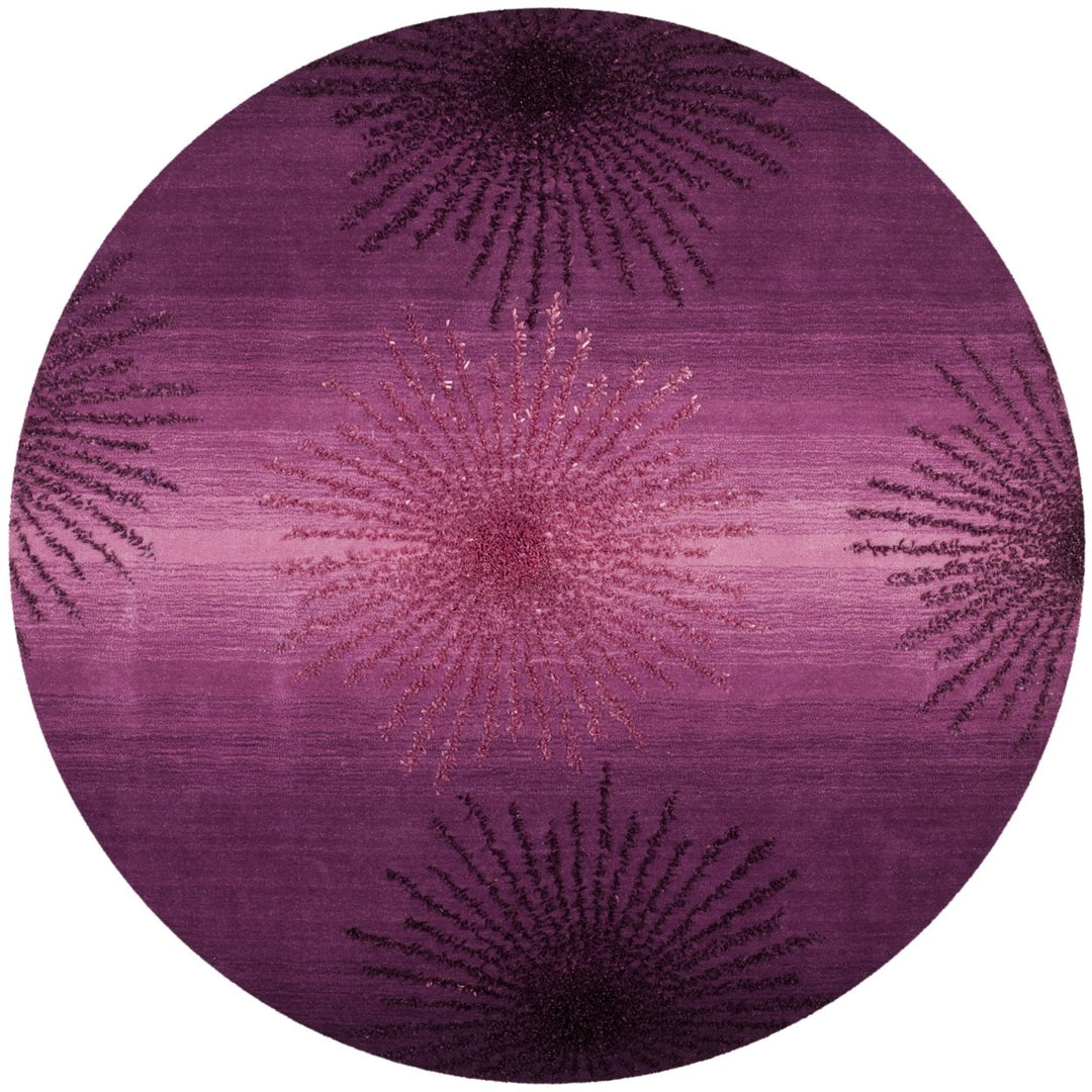 SAFAVIEH Soho Collection SOH712Q Handmade Purple Rug Image 1
