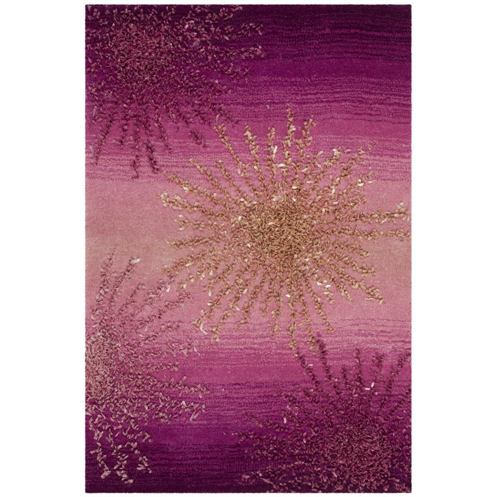 SAFAVIEH Soho Collection SOH712N Handmade Pink Rug Image 8