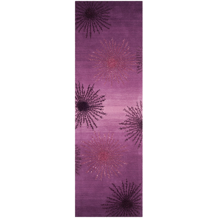 SAFAVIEH Soho Collection SOH712Q Handmade Purple Rug Image 5