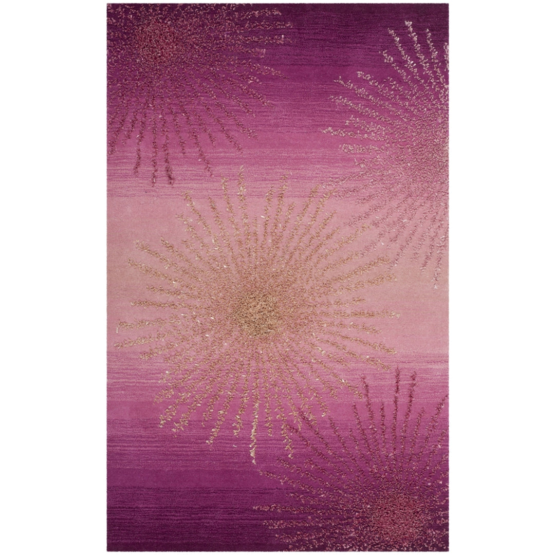 SAFAVIEH Soho Collection SOH712N Handmade Pink Rug Image 9