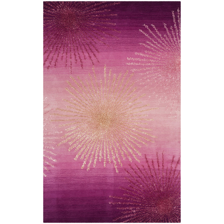 SAFAVIEH Soho Collection SOH712N Handmade Pink Rug Image 10