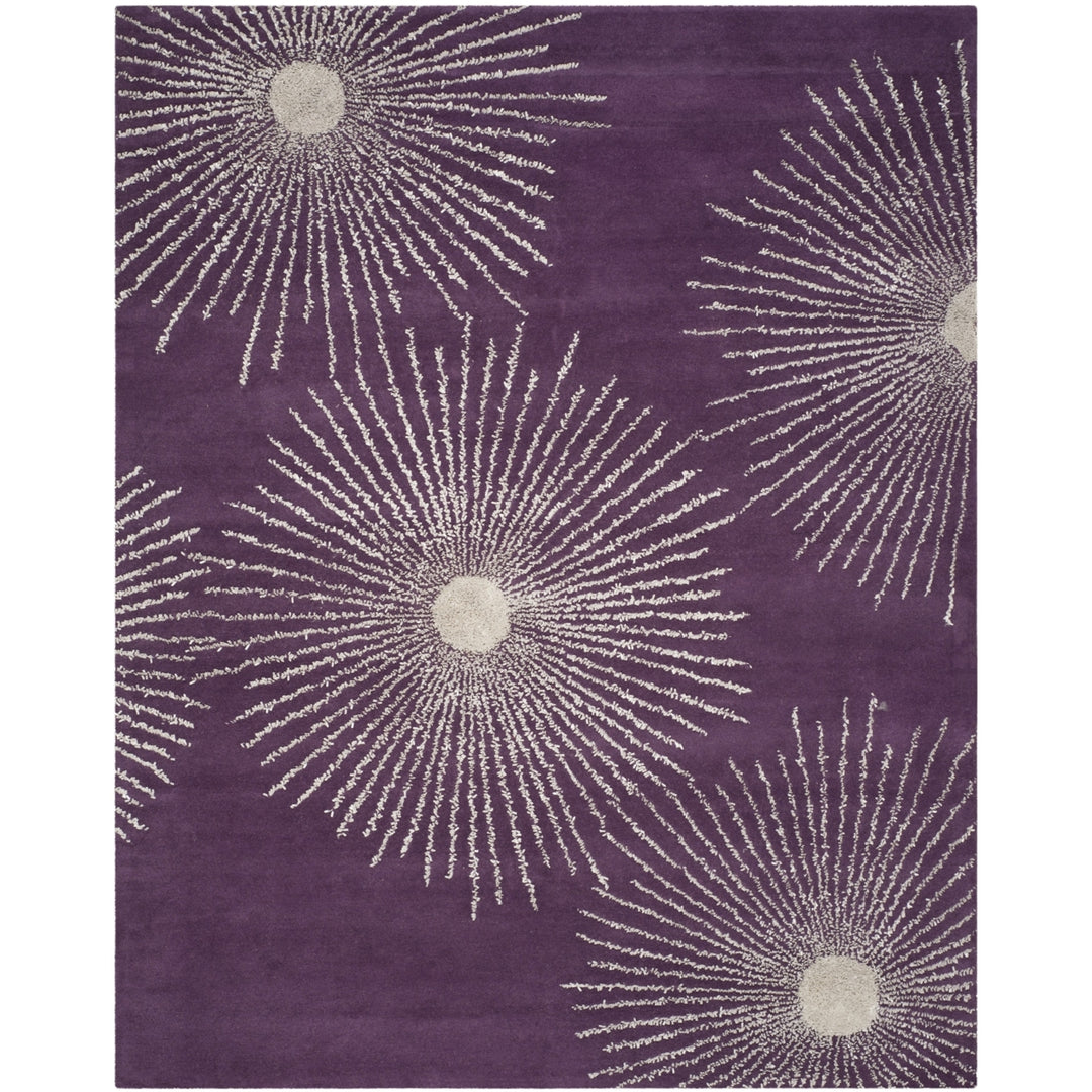 SAFAVIEH Soho SOH712P Handmade Purple / Ivory Rug Image 1