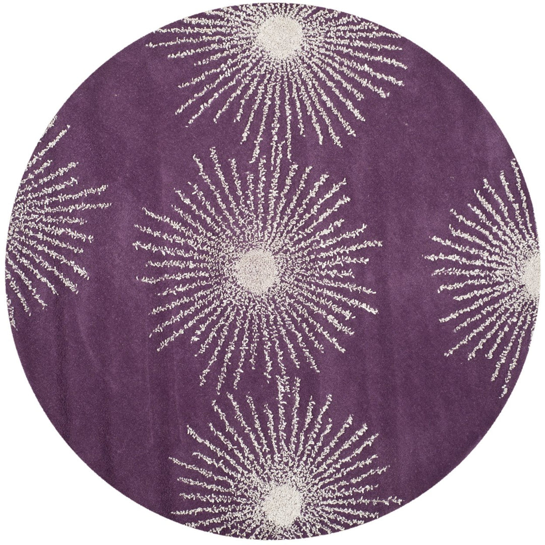 SAFAVIEH Soho SOH712P Handmade Purple / Ivory Rug Image 1