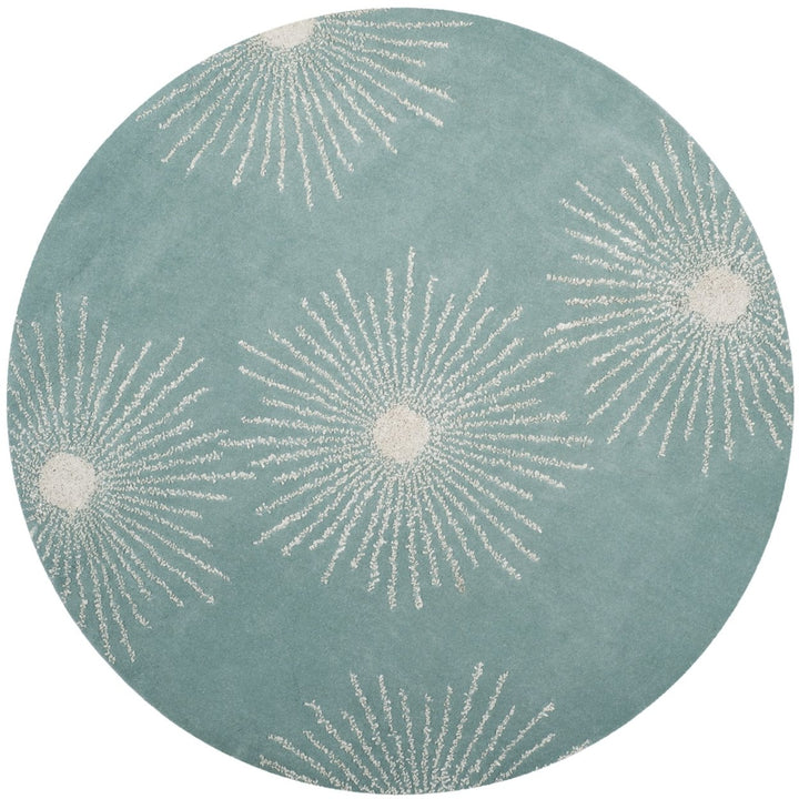 SAFAVIEH Soho SOH712T Handmade Light Teal / Multi Rug Image 1