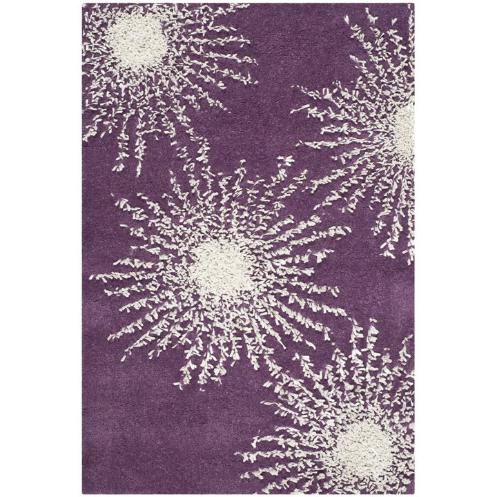 SAFAVIEH Soho SOH712P Handmade Purple / Ivory Rug Image 1