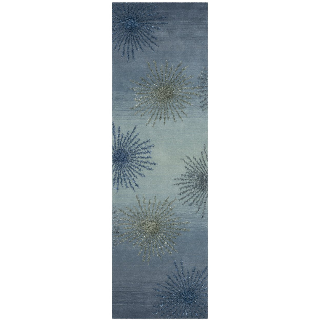 SAFAVIEH Soho Collection SOH712W Handmade Denim Rug Image 1