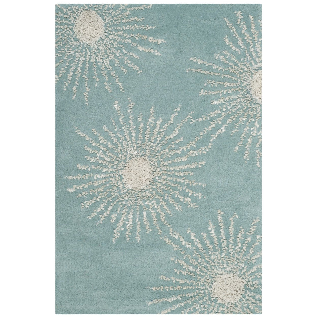 SAFAVIEH Soho SOH712T Handmade Light Teal / Multi Rug Image 1