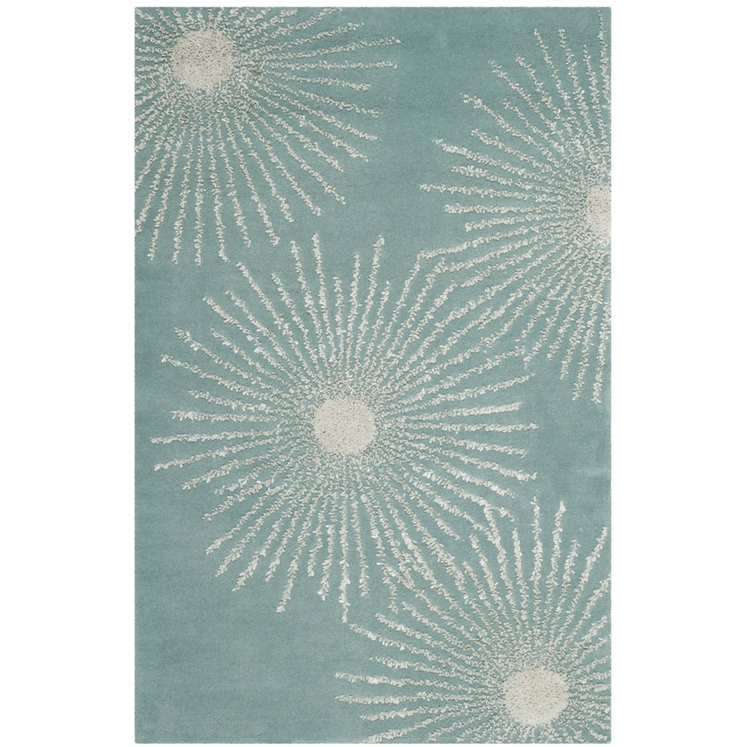 SAFAVIEH Soho SOH712T Handmade Light Teal / Multi Rug Image 1