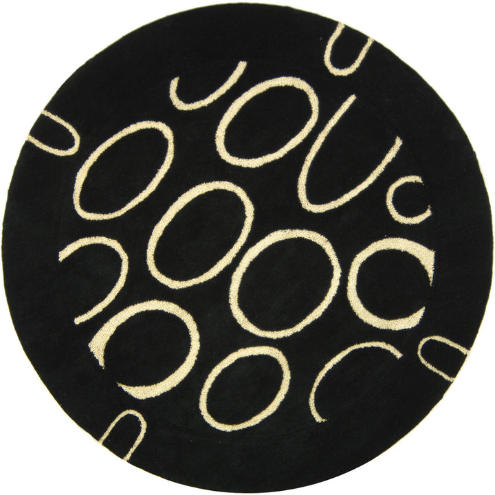 SAFAVIEH Soho SOH714A Handmade Black / Ivory Rug Image 4
