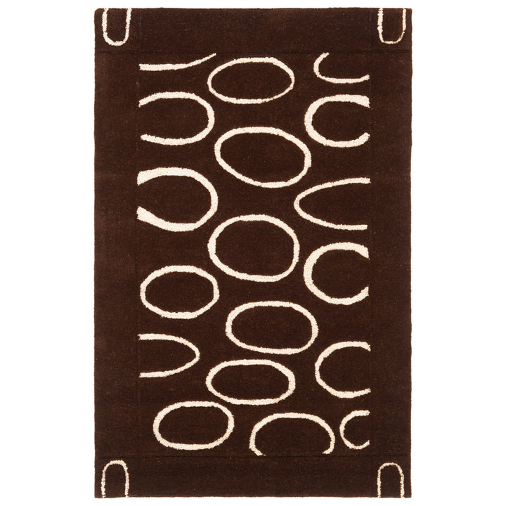 SAFAVIEH Soho SOH714C Handmade Brown / Ivory Rug Image 7