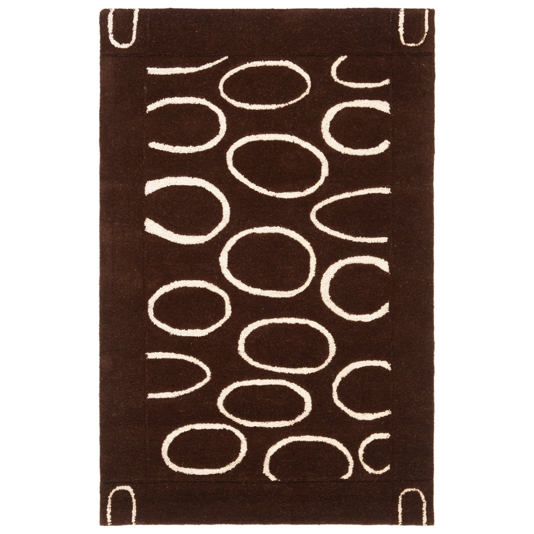 SAFAVIEH Soho SOH714C Handmade Brown / Ivory Rug Image 1