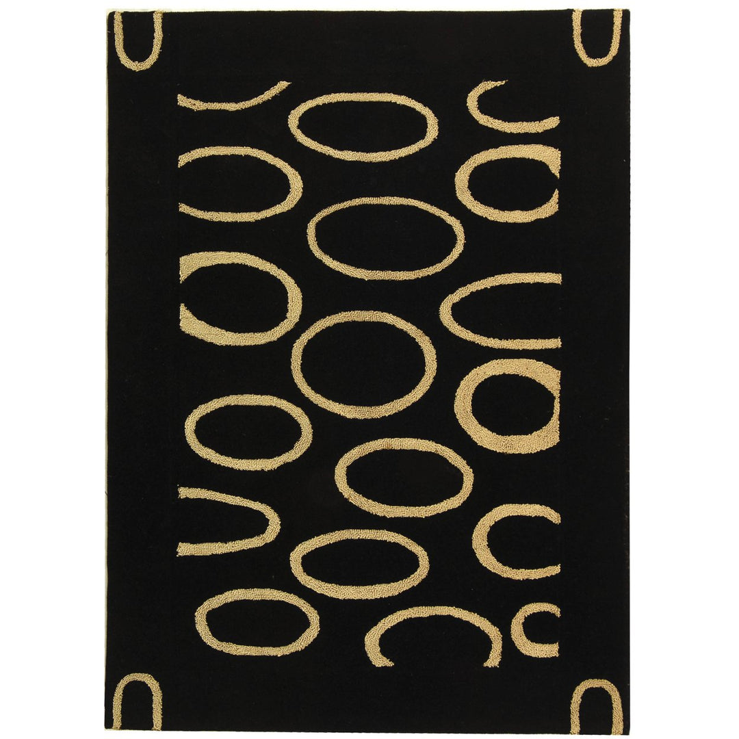 SAFAVIEH Soho SOH714A Handmade Black / Ivory Rug Image 1