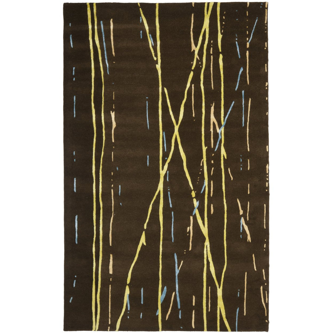 SAFAVIEH Soho SOH716A Handmade Brown / Yellow Rug Image 1