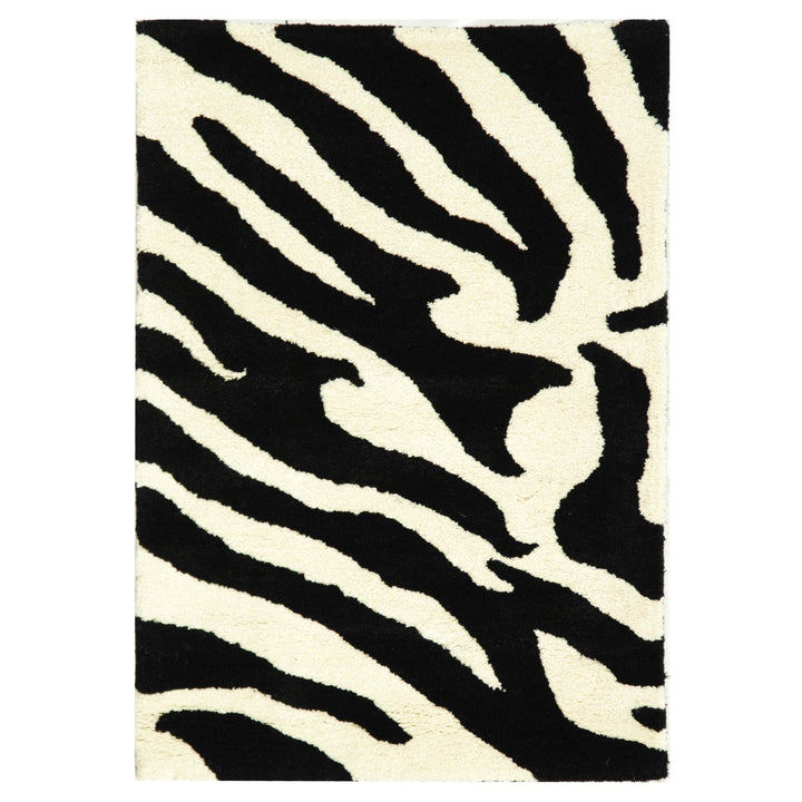 SAFAVIEH Soho SOH717A Handmade White / Black Rug Image 1