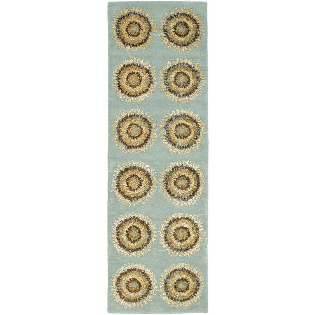 SAFAVIEH Soho SOH719C Handmade Light Blue / Multi Rug Image 1