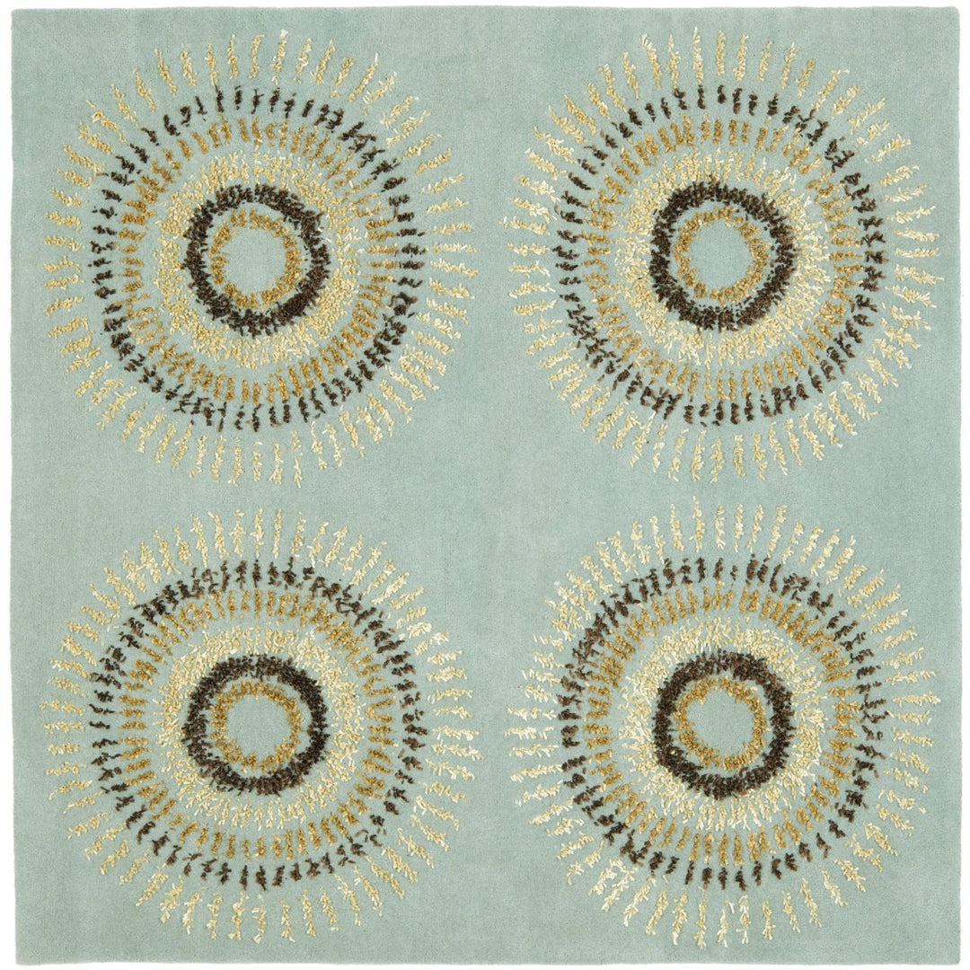 SAFAVIEH Soho SOH719C Handmade Light Blue / Multi Rug Image 6