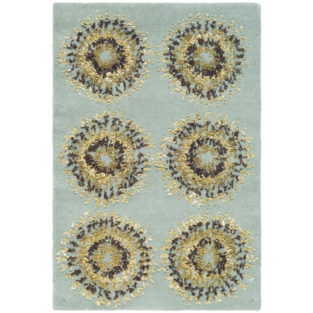 SAFAVIEH Soho SOH719C Handmade Light Blue / Multi Rug Image 1