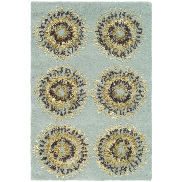 SAFAVIEH Soho SOH719C Handmade Light Blue / Multi Rug Image 1