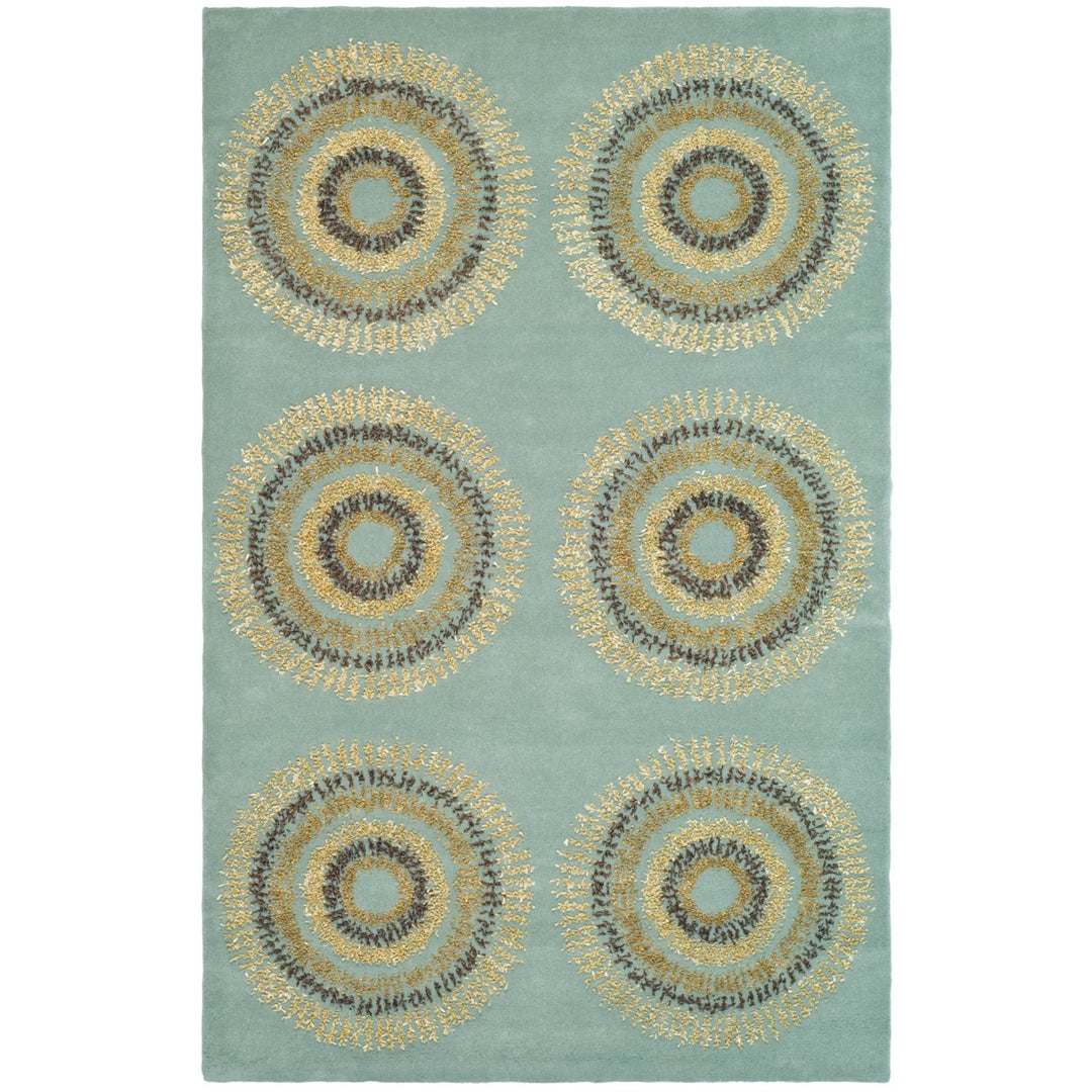 SAFAVIEH Soho SOH719C Handmade Light Blue / Multi Rug Image 9