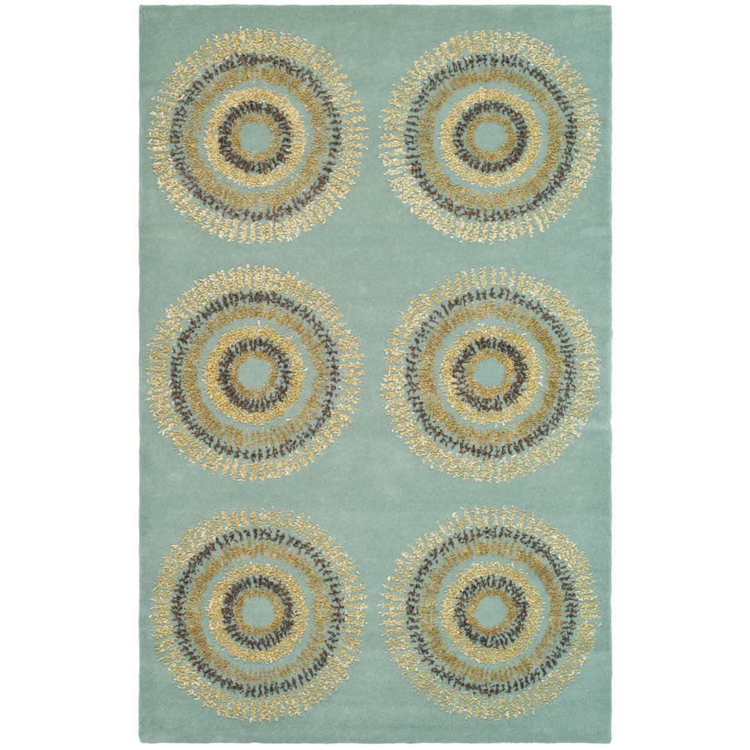 SAFAVIEH Soho SOH719C Handmade Light Blue / Multi Rug Image 10