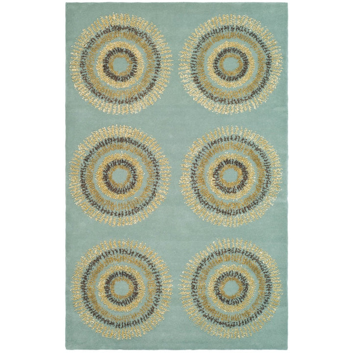 SAFAVIEH Soho SOH719C Handmade Light Blue / Multi Rug Image 1