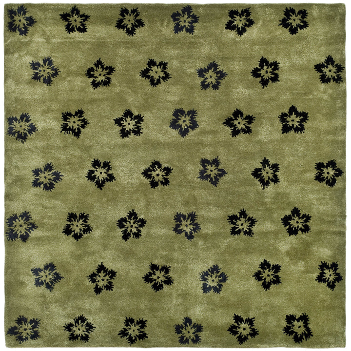 SAFAVIEH Soho Collection SOH720A Handmade Sage/Black Rug Image 6