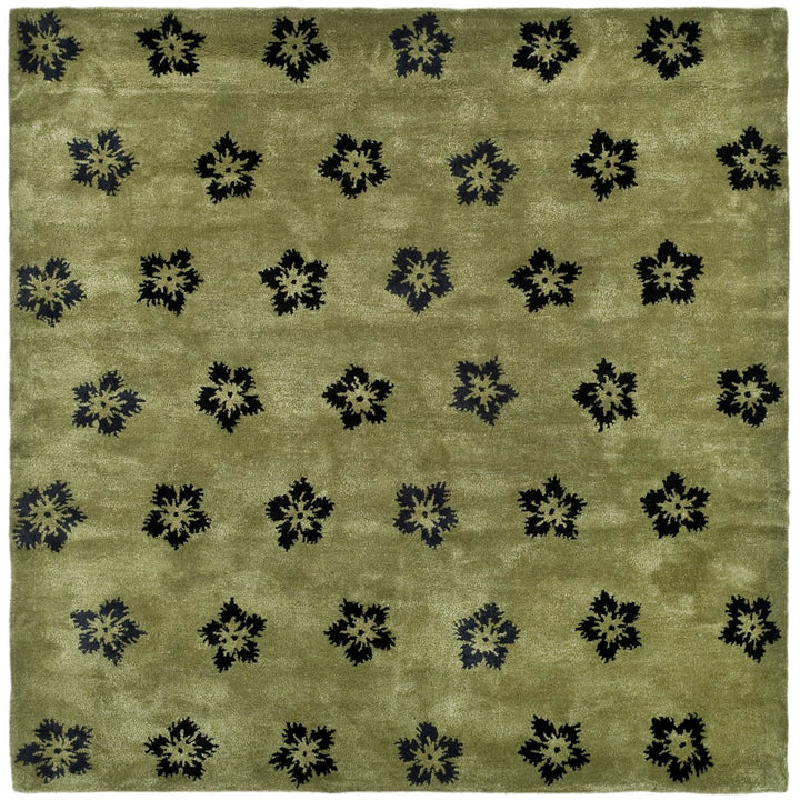 SAFAVIEH Soho Collection SOH720A Handmade Sage/Black Rug Image 1