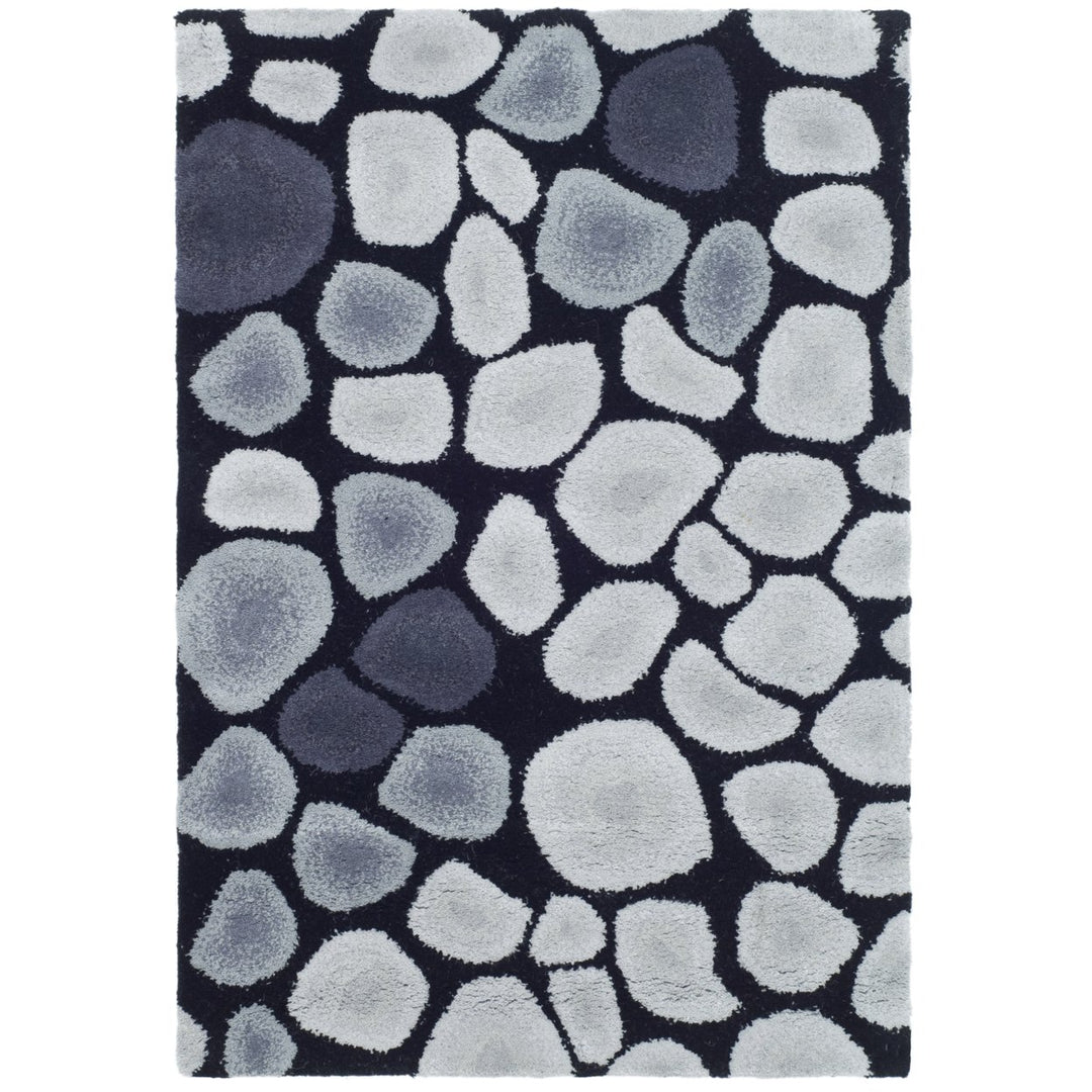 SAFAVIEH Soho Collection SOH722A Handmade Grey/Ivory Rug Image 1