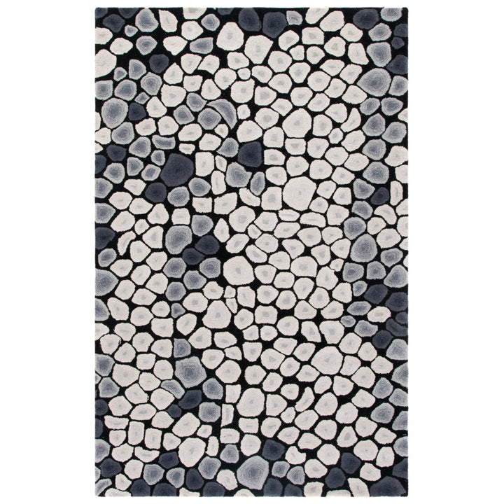 SAFAVIEH Soho Collection SOH722A Handmade Grey/Ivory Rug Image 1