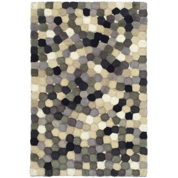 SAFAVIEH Soho Collection SOH723A Handmade Ivory/Grey Rug Image 1