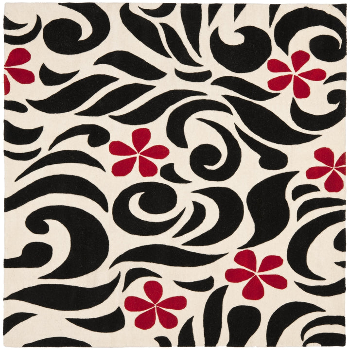 SAFAVIEH Soho SOH725A Handmade Ivory / Black Rug Image 5