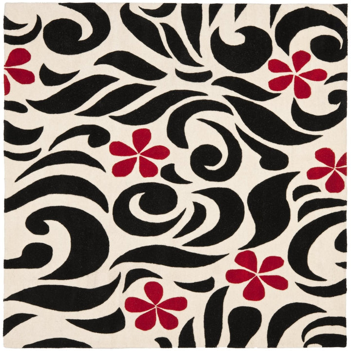 SAFAVIEH Soho SOH725A Handmade Ivory / Black Rug Image 1