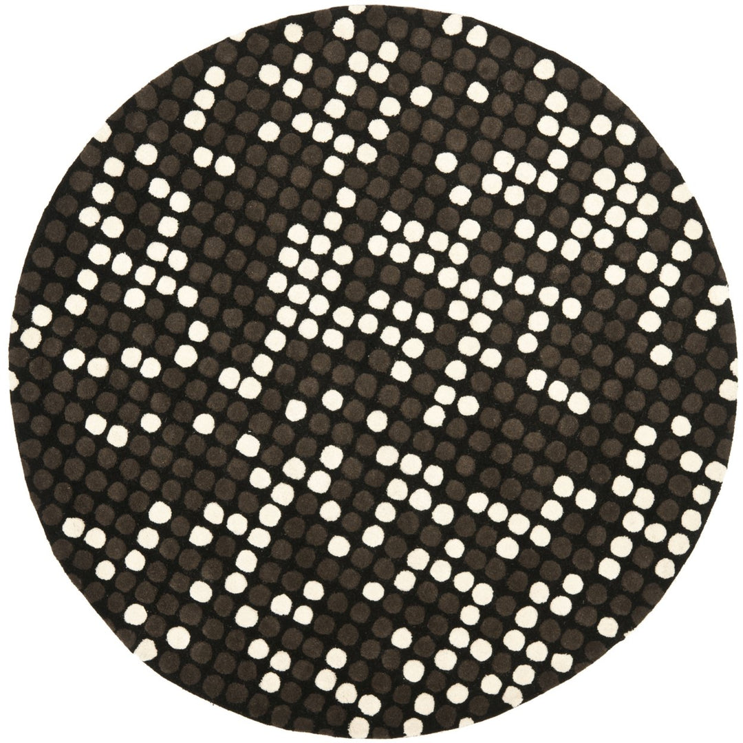 SAFAVIEH Soho SOH726A Handmade Black / White Rug Image 1