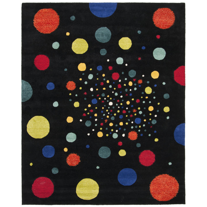 SAFAVIEH Soho SOH728A Handmade Black / Multi Rug Image 1