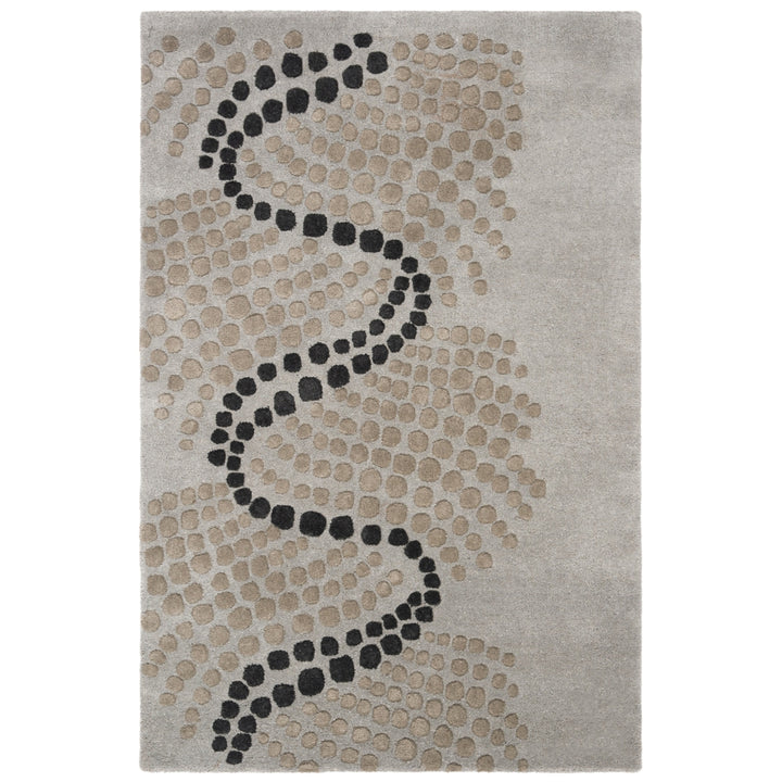 SAFAVIEH Soho Collection SOH727B Handmade Blue / Grey Rug Image 1