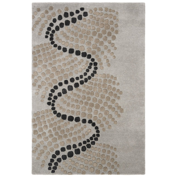 SAFAVIEH Soho Collection SOH727B Handmade Blue / Grey Rug Image 8