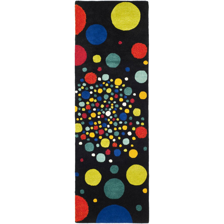 SAFAVIEH Soho SOH728A Handmade Black / Multi Rug Image 1