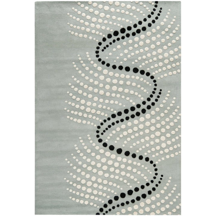 SAFAVIEH Soho Collection SOH727C Handmade Grey/Ivory Rug Image 1