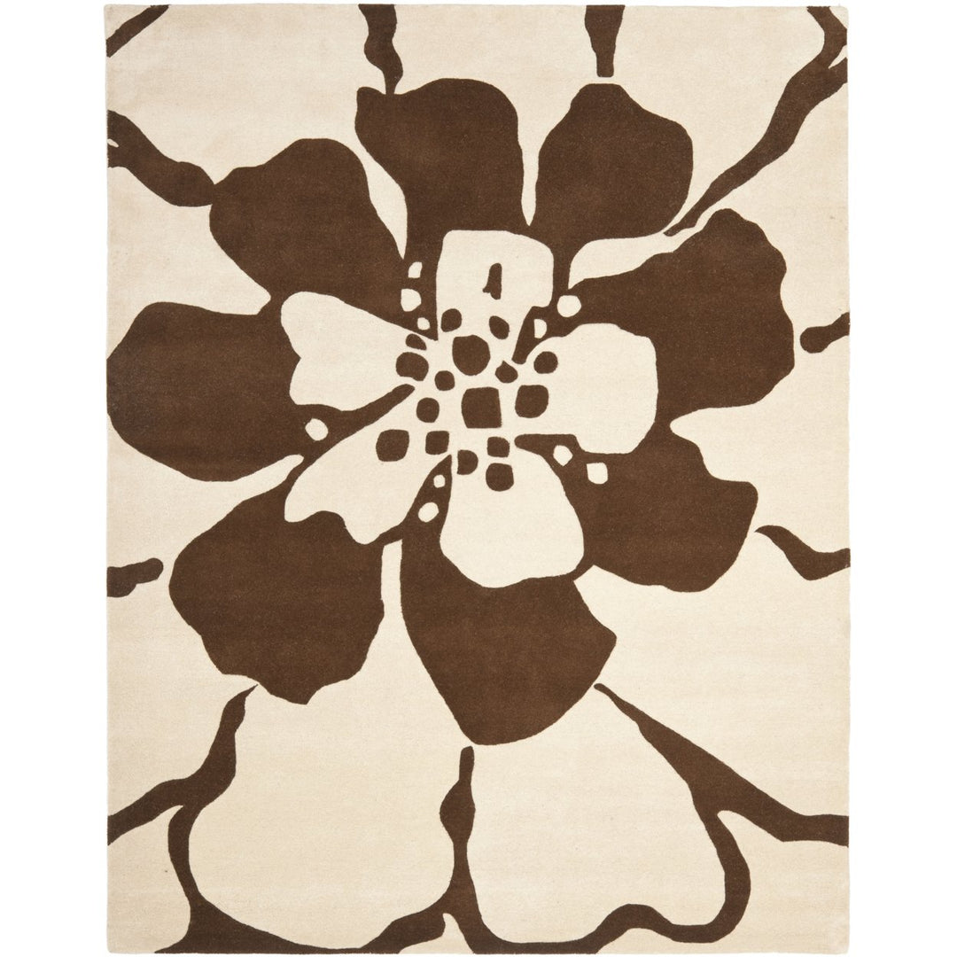 SAFAVIEH Soho SOH730B Handmade Beige / Brown Rug Image 1