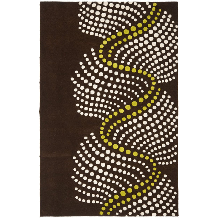 SAFAVIEH Soho SOH727A Handmade Brown / Beige Rug Image 1