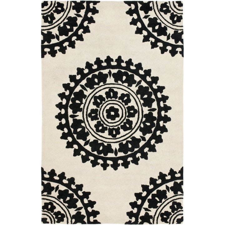 SAFAVIEH Soho SOH732G Handmade Ivory / Black Rug Image 1